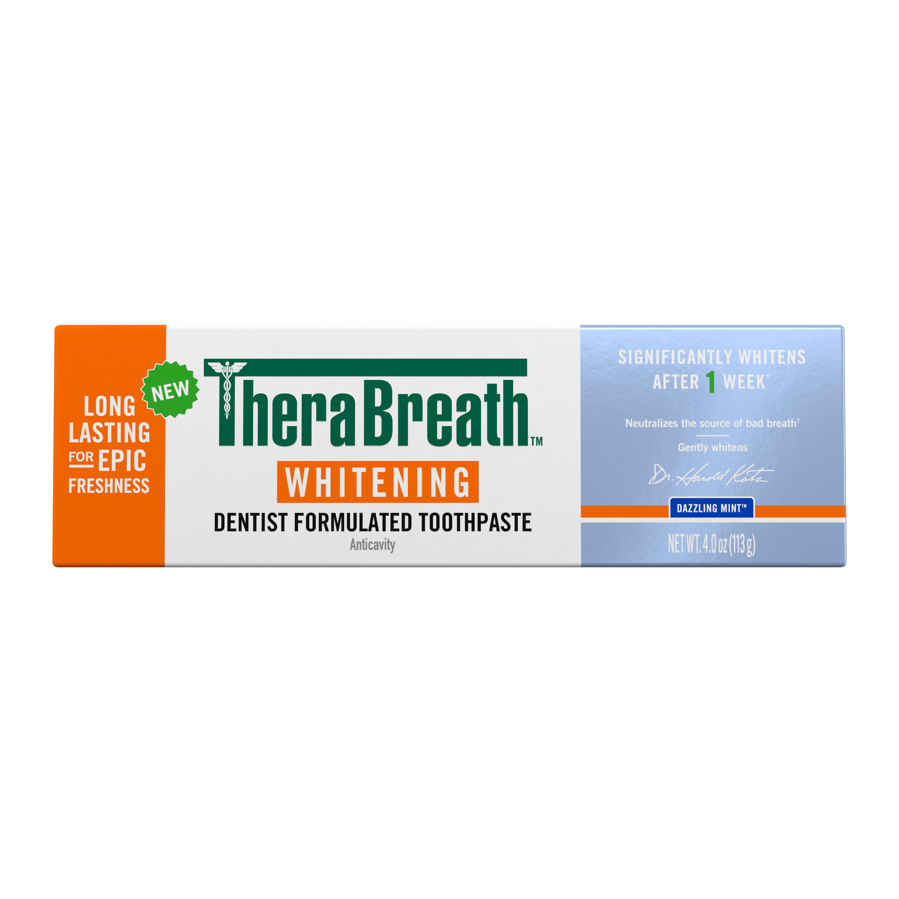 TheraBreath Whitening Toothpaste, Peroxide-Free & Anticavity, Dazzling Mint - Image 13